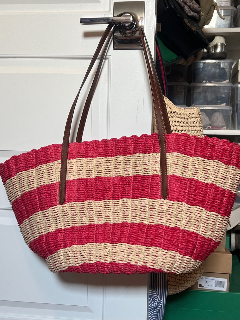 Jcrew Como Woven Tote Bag